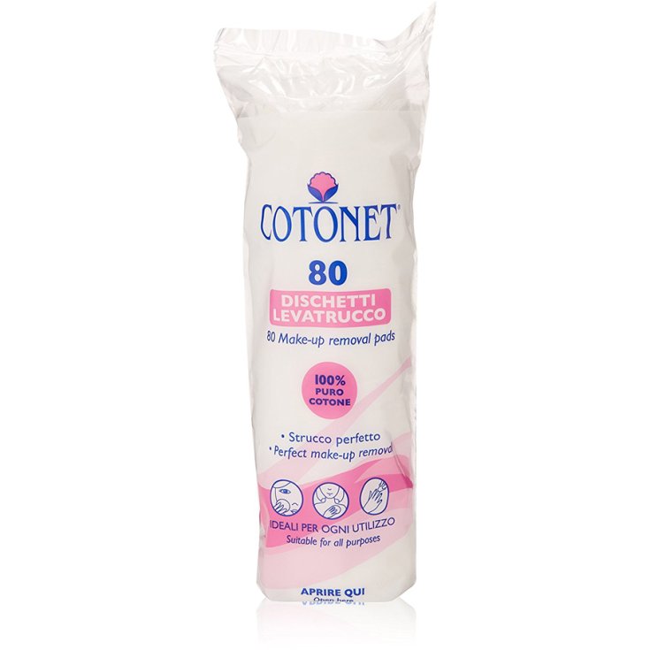 Disques de lavage de maquillage Cotonet 80 pcs.