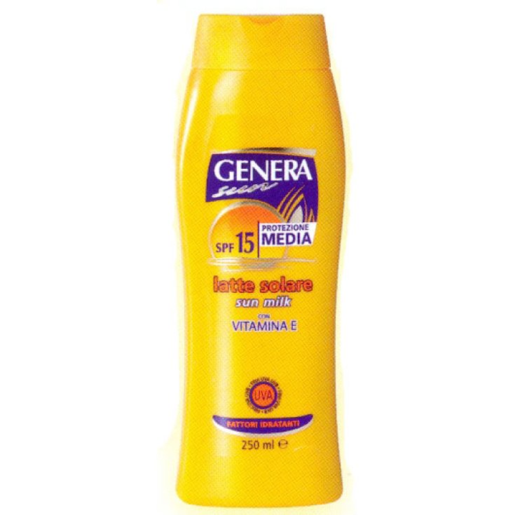 Genera Sun Lait Solaire à la Vitamine E SPF15 250 ml