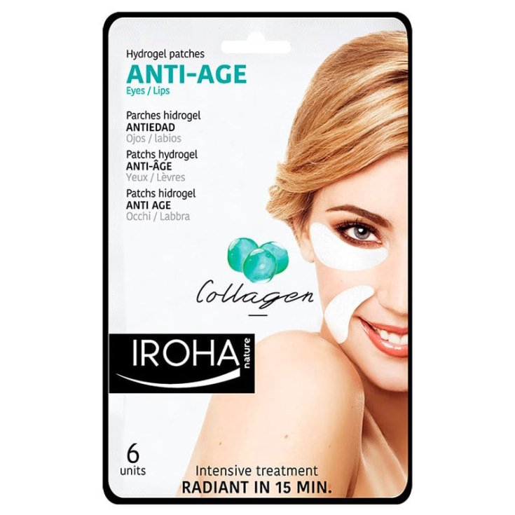 Iroha Nature Patchs Anti-Âge Collagène Hydrogel 6 Unités