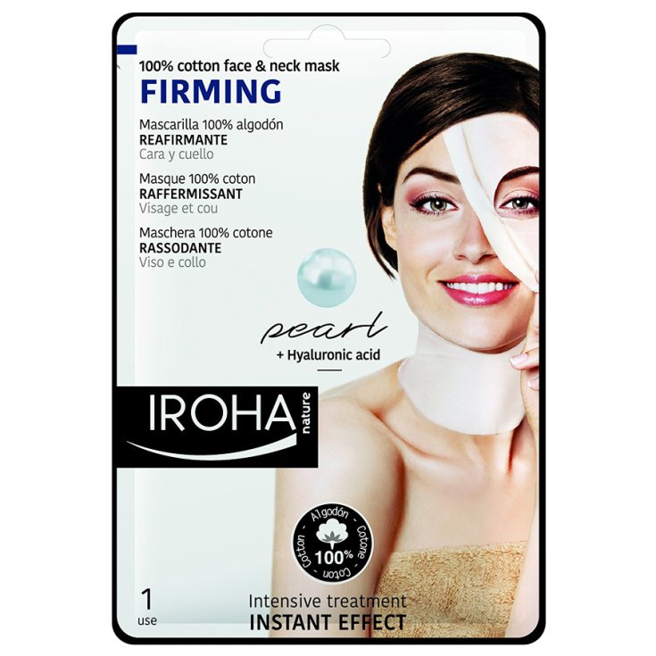Iroha Nature Coton Raffermissant Visage Et Cou Perlé 1 Unité