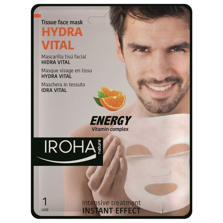 Iroha Nature Masque Visage Hydra Vital En Tissu Vitamine C 1 Unité