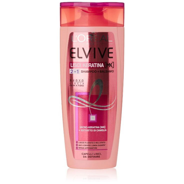L'Oreal Elvive Smooth Keratin 2 en 1 Shampooing + Après-shampooing 400 ml