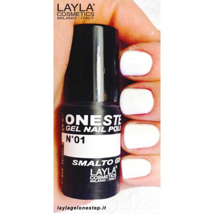 Vernis à ongles gel Layla One Step n. 01 blanc