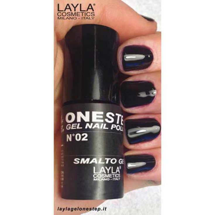 Vernis à ongles gel Layla One Step n. 02 noir