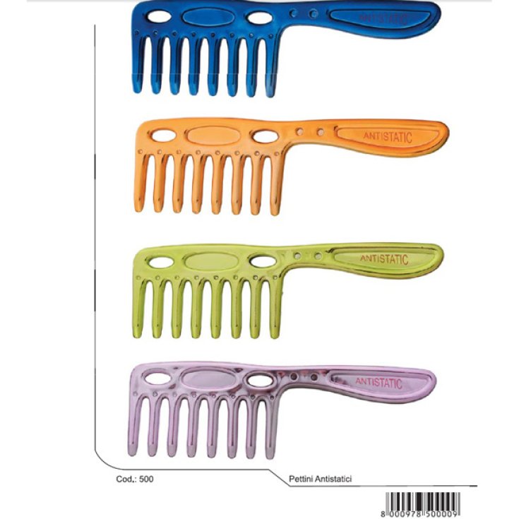 Peigne antistatique supérieur Guenzani art.500 (couleurs assorties pièce unique)