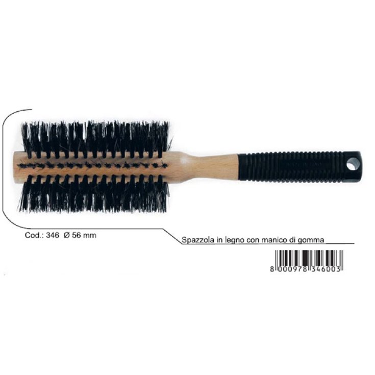 Brosse à bois supérieure Guenzani avec manche en caoutchouc art.346
