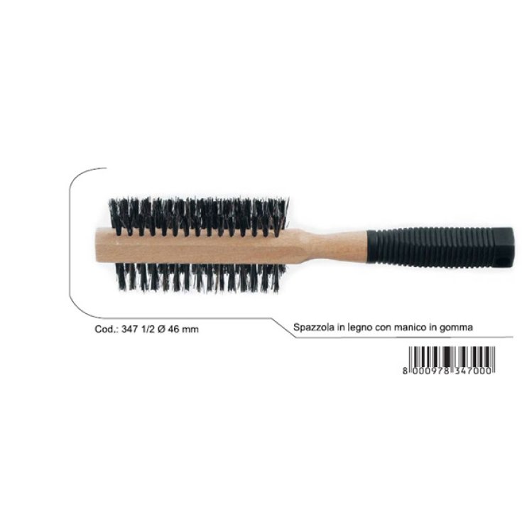 Brosse à bois supérieure Guenzani avec manche en caoutchouc art.347