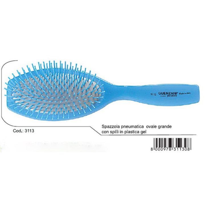 Grande brosse supérieure pneumatique ovale Guenzani avec pointes en plastique gel art. 3113
