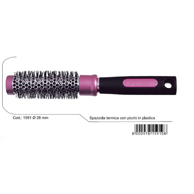 Brosse thermique supérieure Guenzani avec embouts en plastique art. 1591