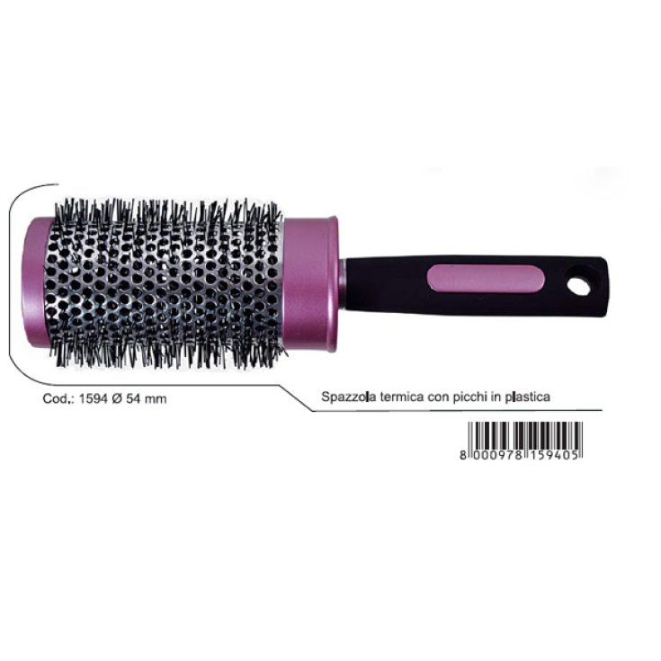 Brosse thermique supérieure Guenzani avec embouts en plastique art. 1594