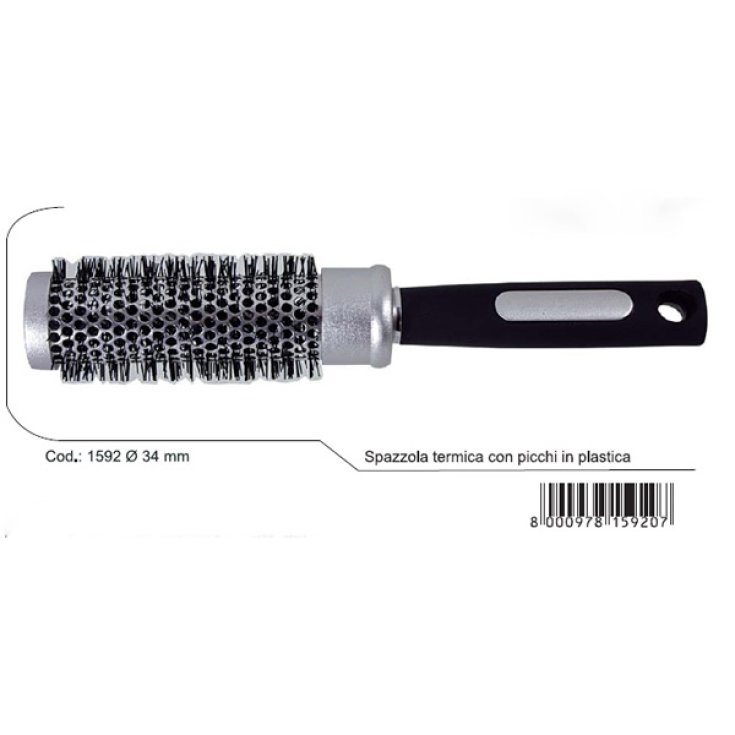 Brosse thermique supérieure Guenzani avec segments en plastique art. 1592