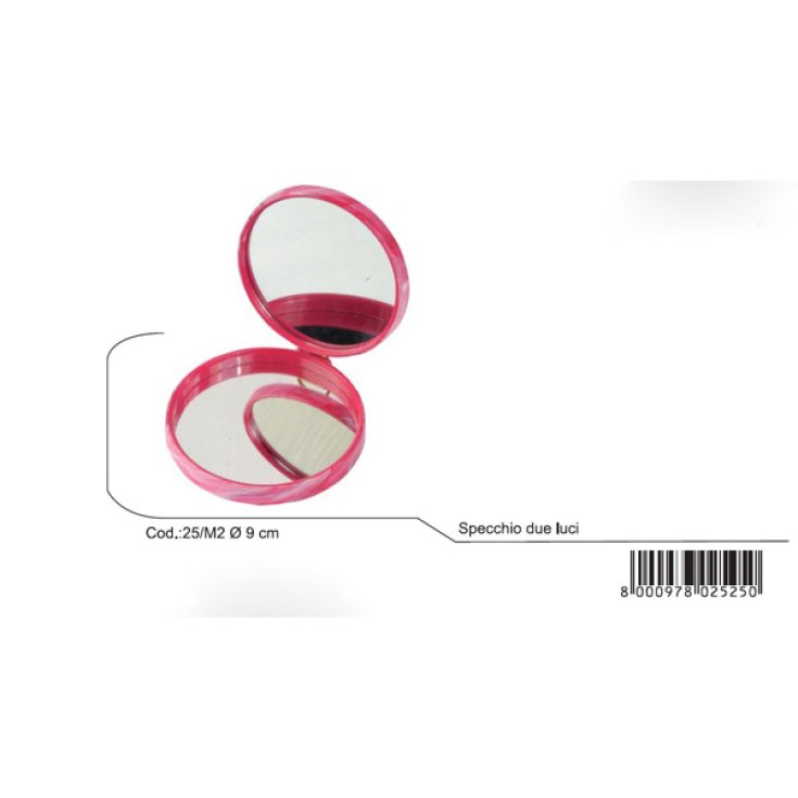 Art miroir Guenzani. 25 / M2 deux lumières diamètre cm. 9