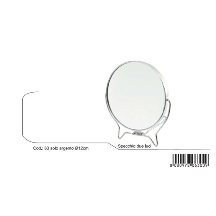 Art miroir Guenzani. 63 double lumière avec agrandissement de 12 cm de diamètre Art miroir Guenzani. 63 double lumière avec agrandissement de 12 cm de diamètre