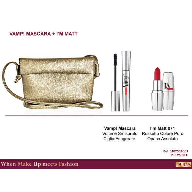 Coffret Pupa Kit Vamp 2018 ! Mascara & IM Mat Réf.0624