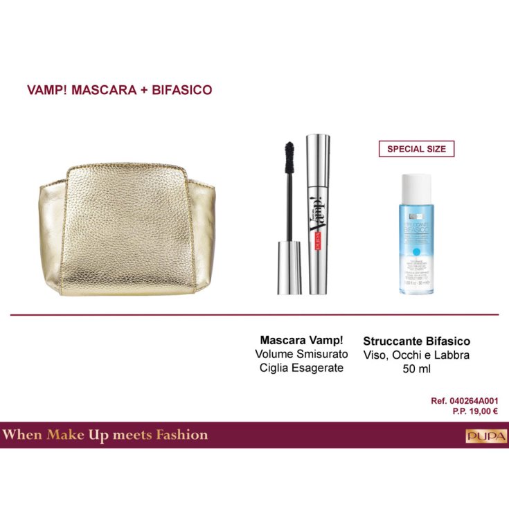 Coffret 2018 Pupa Kit Vamp ! Mascara & Biphasic Shimmer Réf.0716