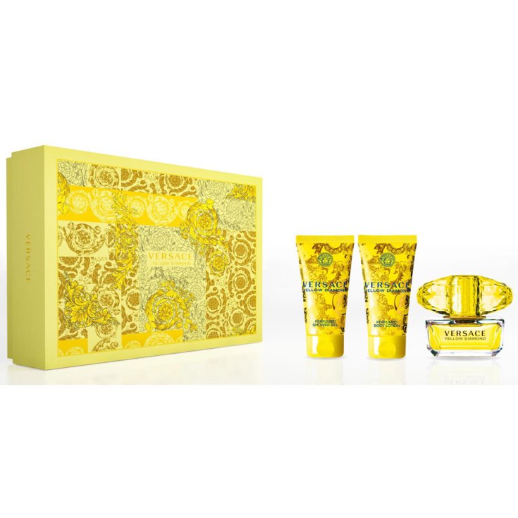 Versace Yellow Diamond Eau De Toilette Vaporisateur 50 ml Coffret 3 Parties 2018