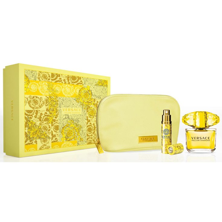 Versace Yellow Diamond Eau De Toilette Vaporisateur 90ml Coffret 3 Parties 2018