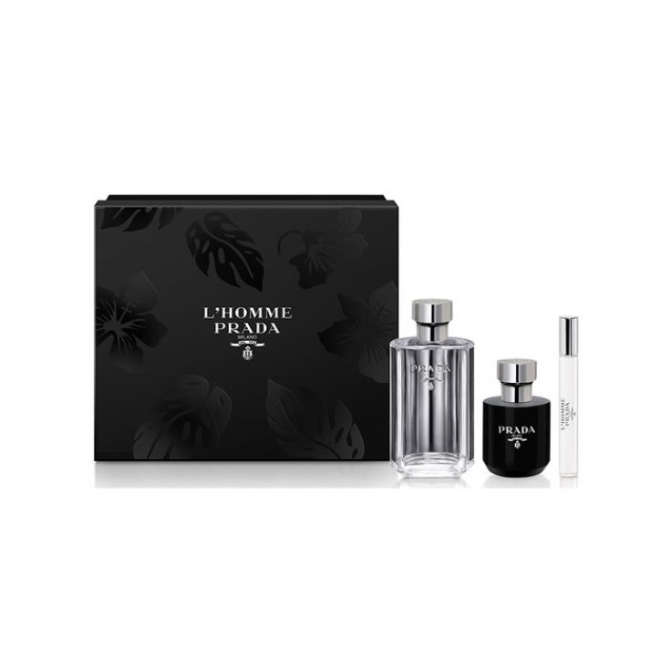 Prada L'Homme Eau De Toilette Vaporisateur 100ml Coffret 3 Parties 2018