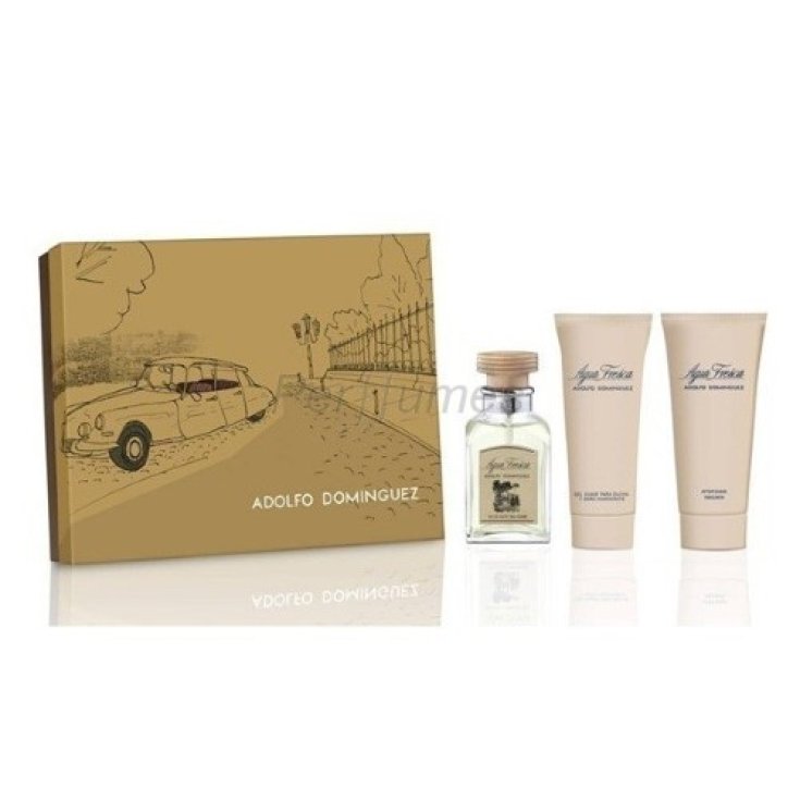 Adolfo Dominguez Agua Fresca Eau De Toilette Vaporisateur 120 ml Coffret 3 Pièces