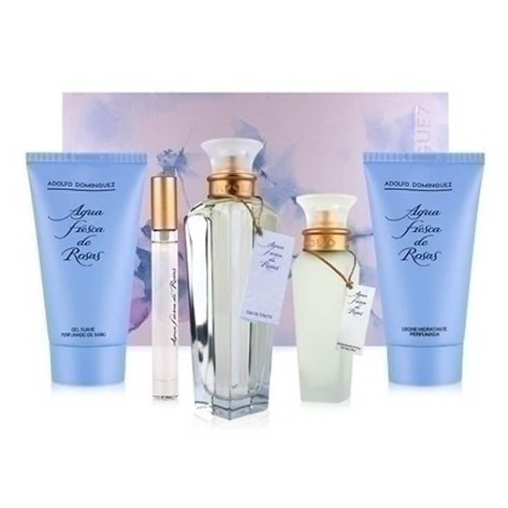 Adolfo Dominguez Agua De Rosas Ad Eau De Toilette Vaporisateur 120ml Coffret 5 Pièces 2017