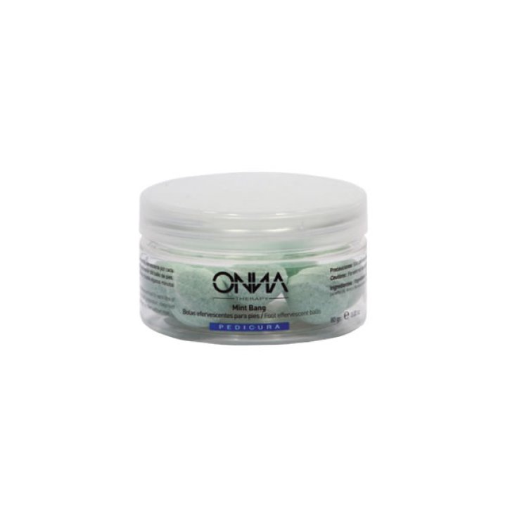 Onna Therapy Boules effervescentes pour les pieds Mint Bang 80 ml