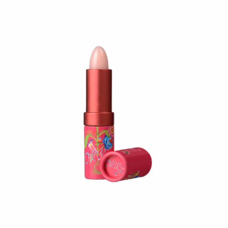 Baume à lèvres rose huileux