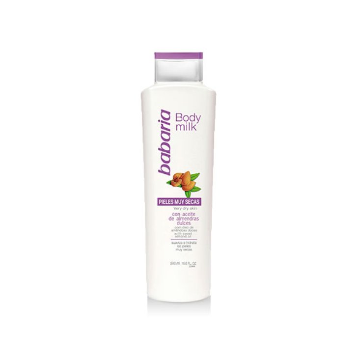 Babaria Lait Corporel Amandes Douces Peaux Très Sèches 500 ml