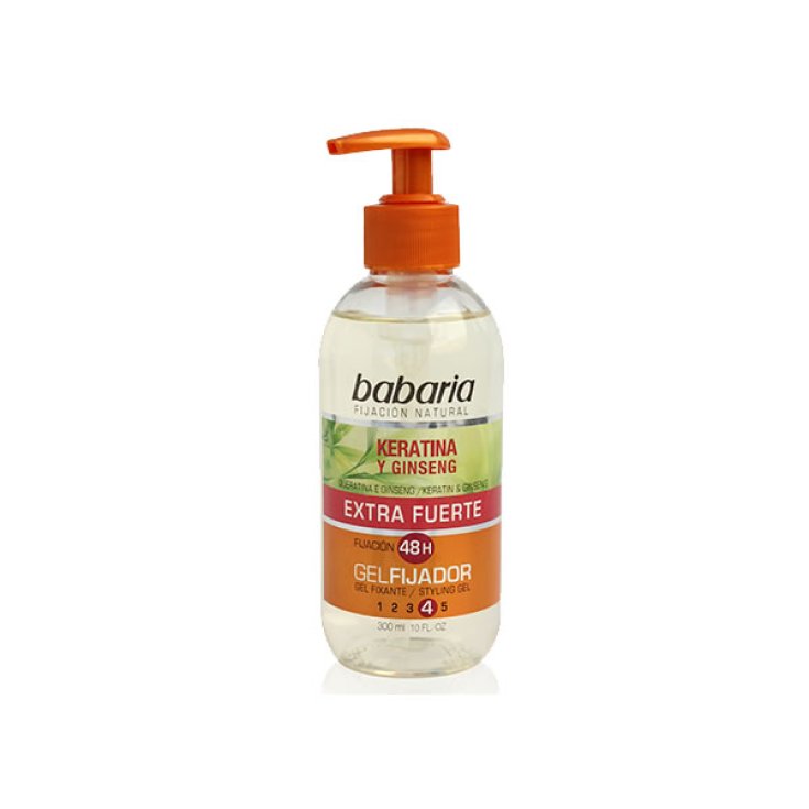Babaria Gel Coiffant Extra Fort À La Kératine Et Au Ginseng 300 ml