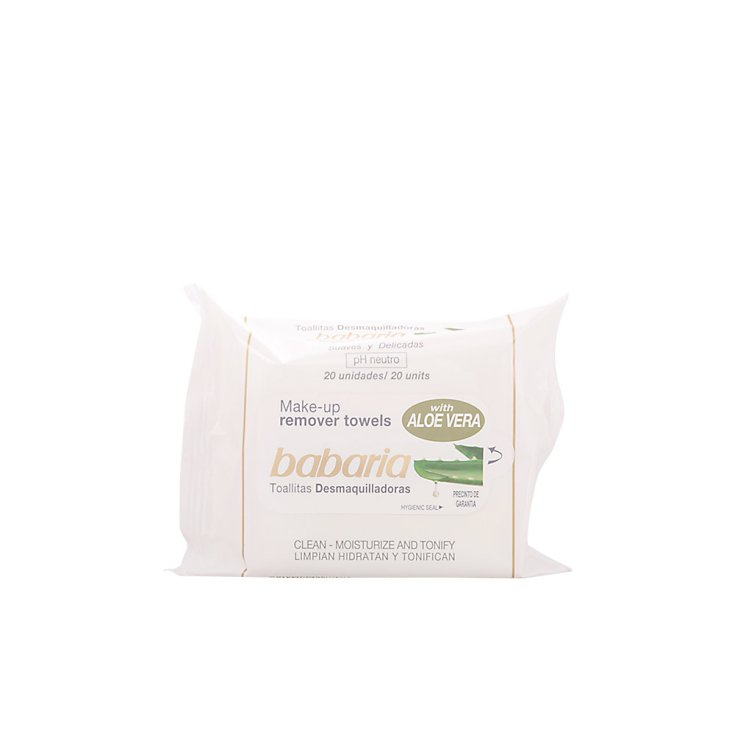 Babaria Aloe Vera Lingettes Nettoyantes 20unt