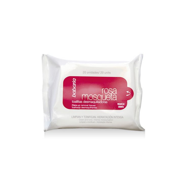 Babaria Rosa Mosqueta Lingettes Démaquillantes 20 Unités