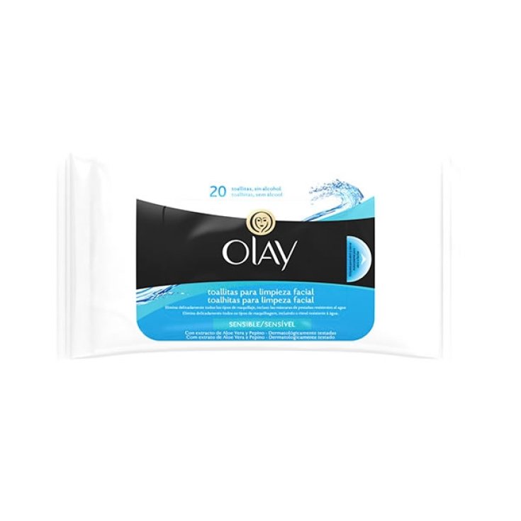 Lingettes nettoyantes Olay pour peau sensible