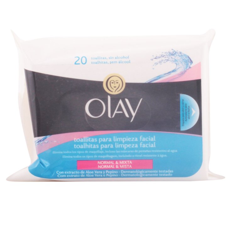 Lingettes nettoyantes pour peau normale Olay Essentials 20 unités