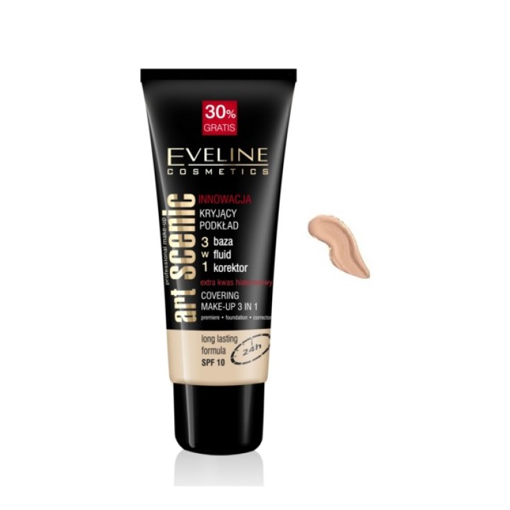 Eveline Art Scenic 3 En 1 Maquillage Longue Durée Formule Couverture Spf10 Ivoire 40 ml Eveline Art Scenic 3 En 1 Maquillage Longue Durée Formule Couverture Spf10 Ivoire 40 ml