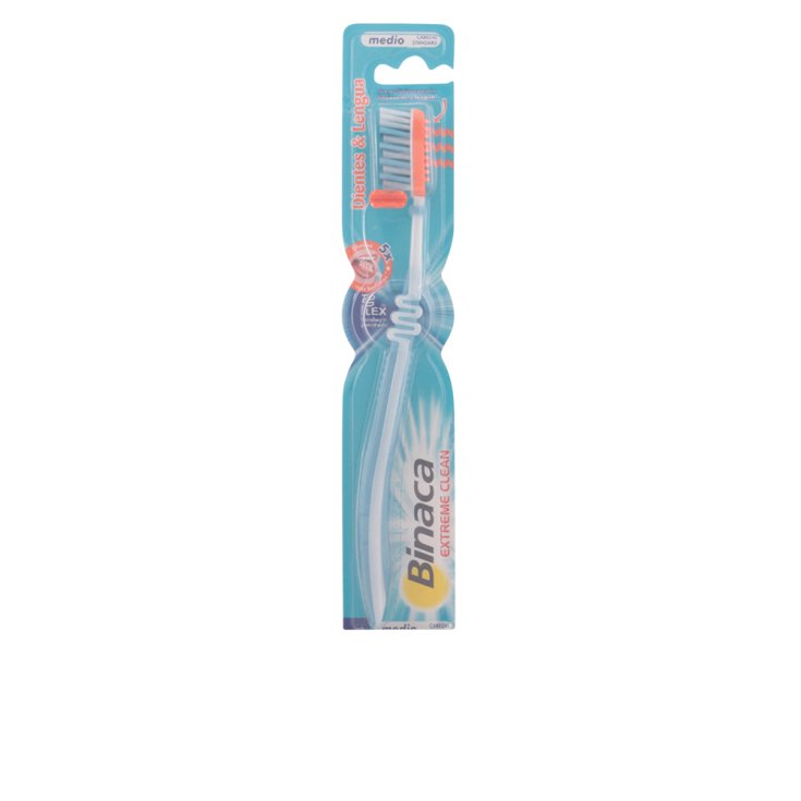 Binaca Extreme Clean Brosse à Dents Moyenne
