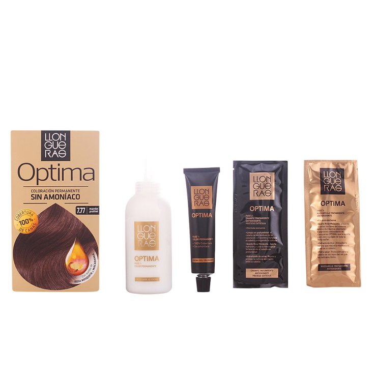 Llongueras Optima Coloration Permanente Sans Ammoniaque 7.77 Brun Praliné