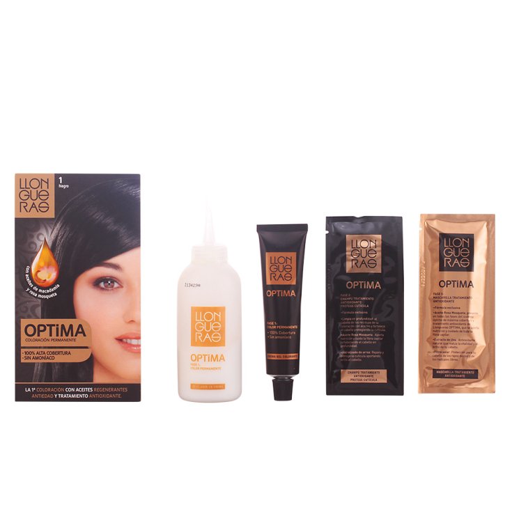 Llongueras Optima Coloration Permanente Sans Ammoniaque 1 Noir