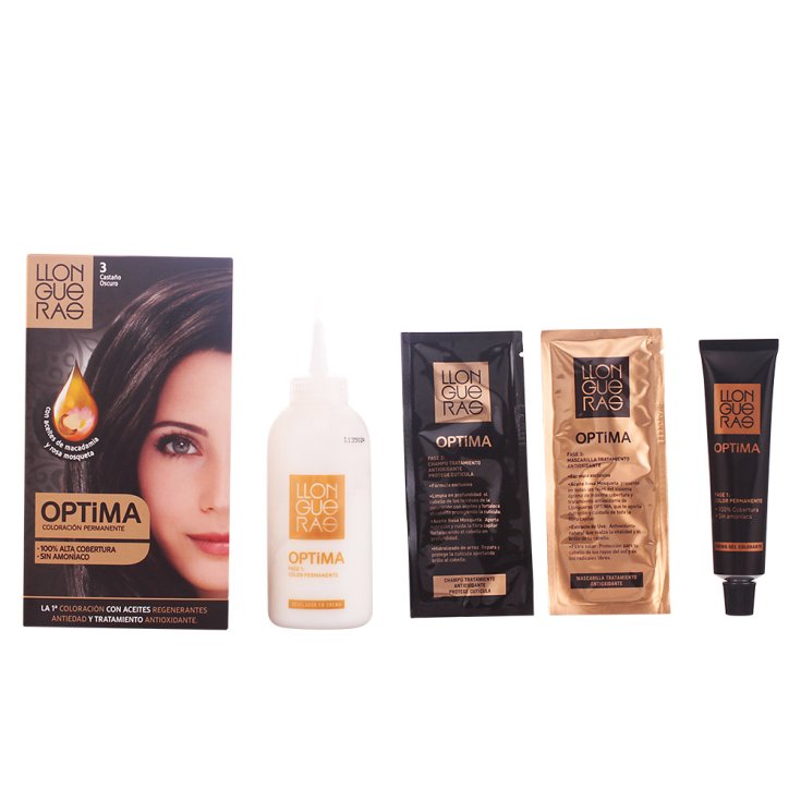 Llongueras Optima Coloration Permanente Sans Ammoniaque 3 Brun Foncé