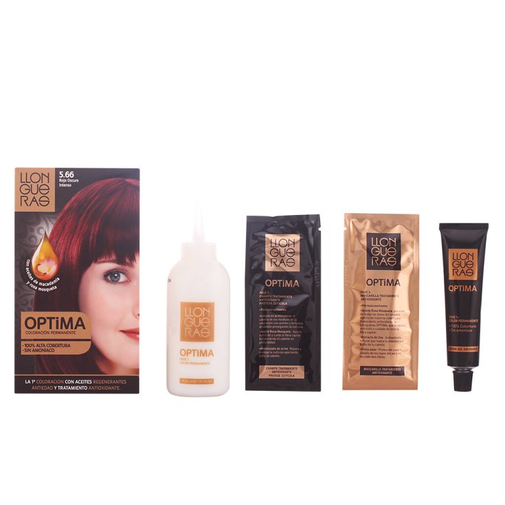 Llongueras Optima Coloration Permanente Sans Ammoniaque 5.66 Deep Intense Reed