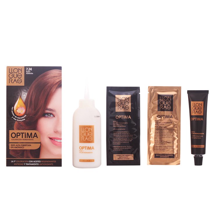 Llongueras Optima Coloration Permanente Sans Ammoniaque 7.24 Blond Amande