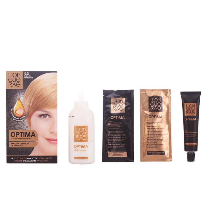 Llongueras Optima Coloration Permanente Sans Ammoniaque 9.3 Blond Très Clair Doré