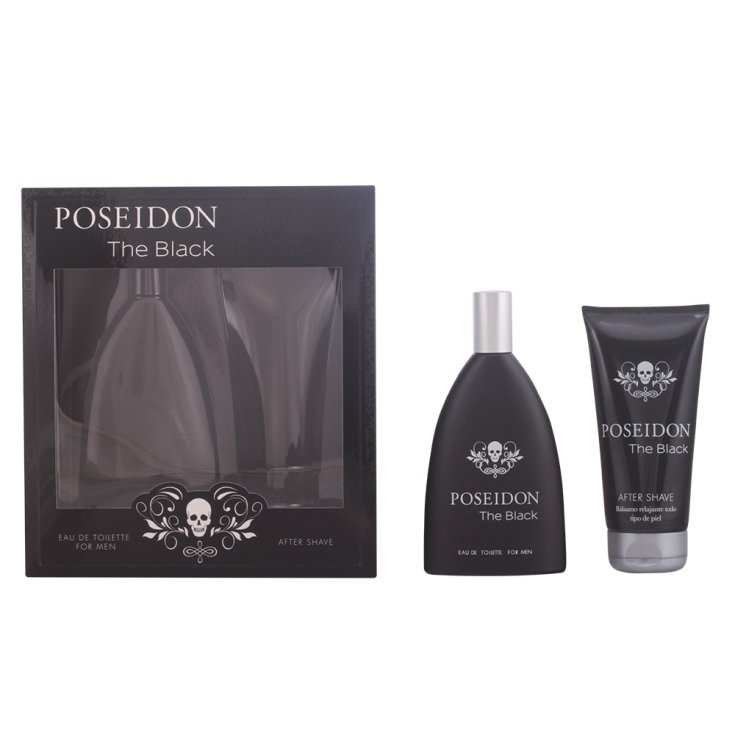 Instituto Español Posseidon The Black Men Eau De Toilette Vaporisateur 150ml Set 2 Parties
