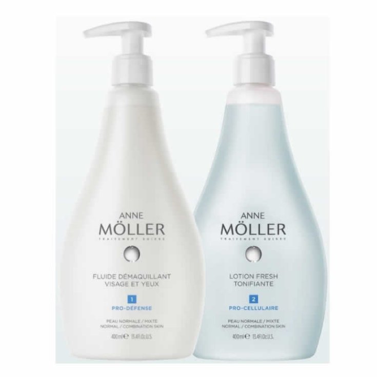 Anne Moller Lotion Desmaquillante Peau Normale Et Mixte 400 ml Coffret 2 Pièces