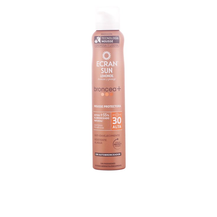 Ecran Sun Lemonoil Spray Bronzant Et Protecteur Mousse Spf30 200 ml