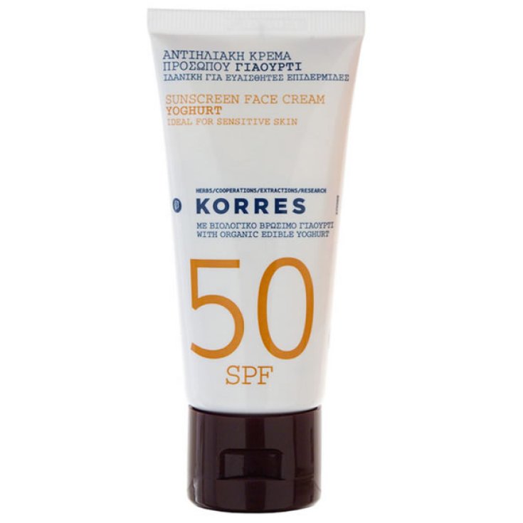 Korres Crème Solaire Visage Yaourt Spf50 50ml
