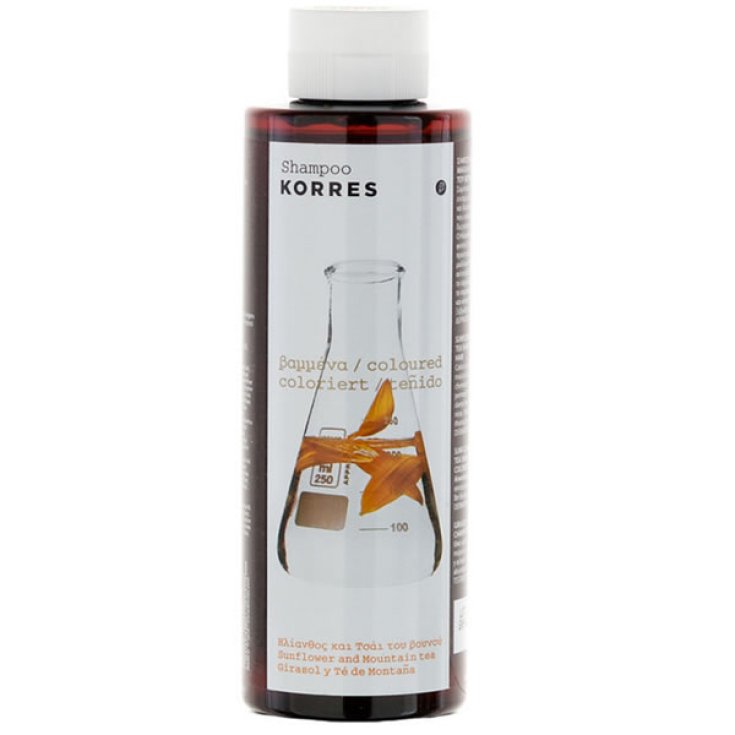 Korres Shampoing Tournesol Et Thé De Montagne Pour Cheveux Colorés 250 ml