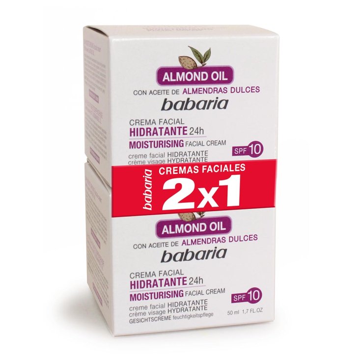 Babaria Amande Crème Visage Hydratante Set 2 Pièces