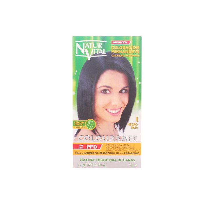 Naturaleza Y Vida Coloursafe Coloration Noire Permanente 1 150ml