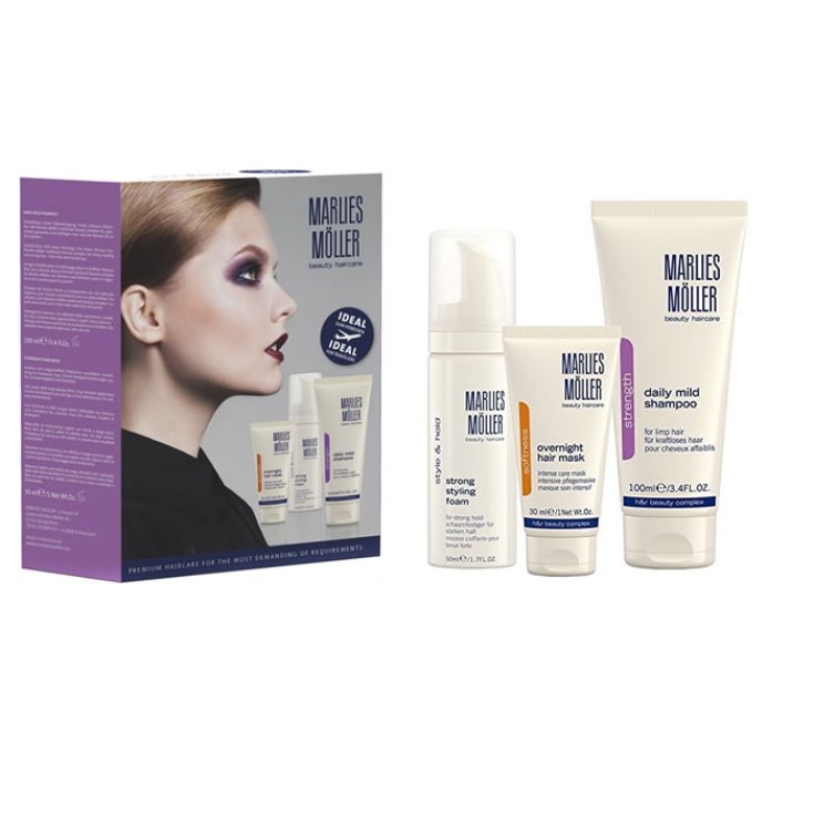 Marlies Moller Strength Daily Mid Shampooing 100 ml Lot de 3 parties