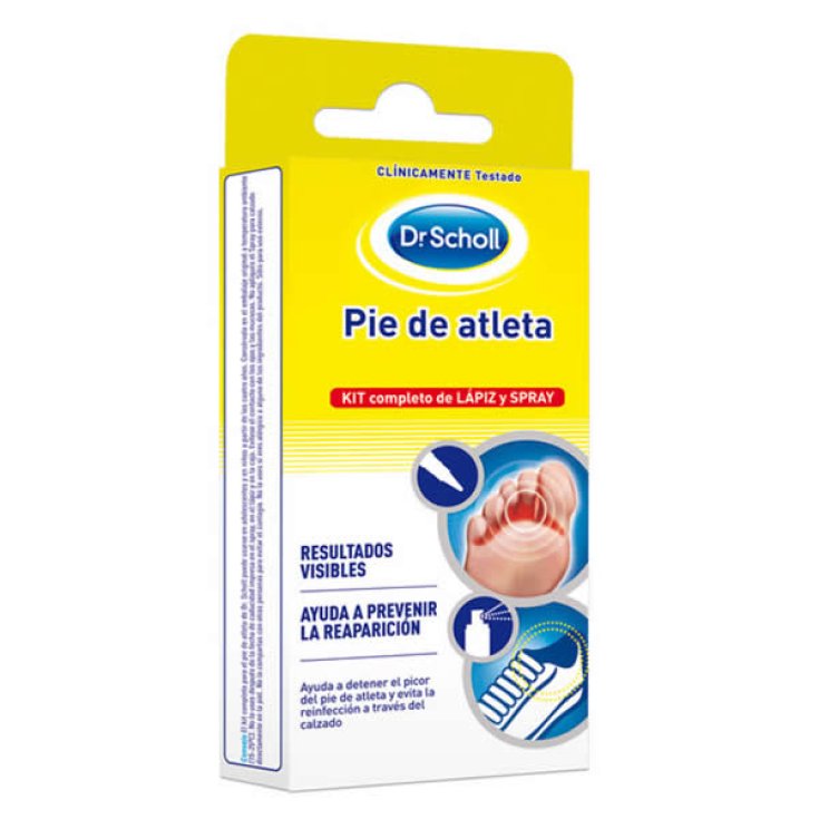 Scholl Pied d'Athlète Kit Complet Stylo et Spray 14ml