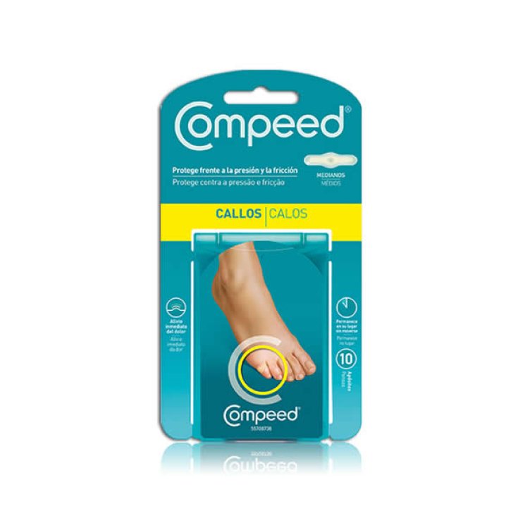 Compeed Pansements Cors Moyen Format 10 Unités Compeed Pansements Cors Moyen Format 10 Unités